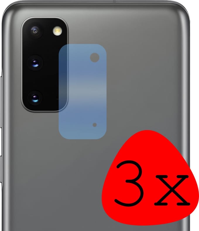 Camera Lens Protector - 3 Stuks Geschikt voor Samsung Galaxy S20 - Camera Screenprotector Beschermglas - Gehard Glas - Tempered Glass - Screen Protector