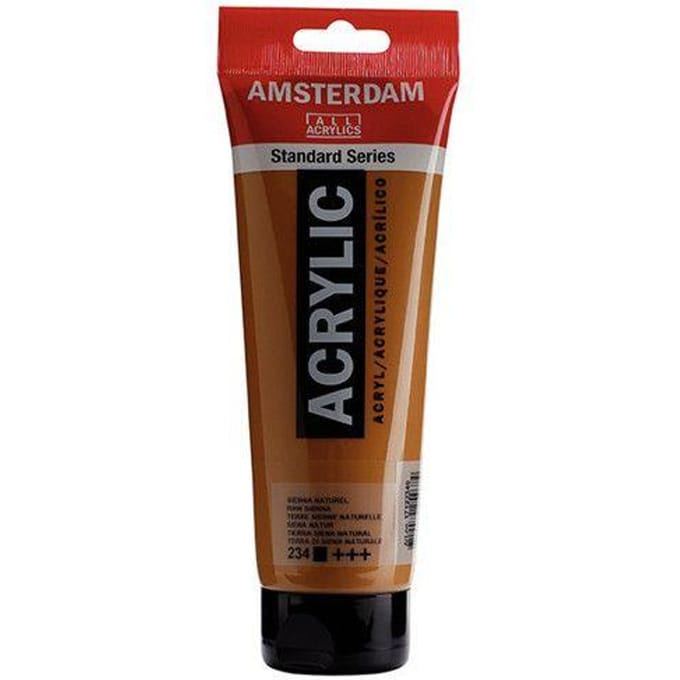 Acrylverf - #234 Sienna Naturel - Amsterdam - 250 ml