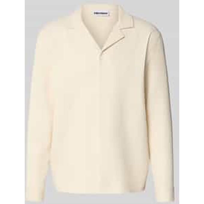 regular fit overhemd met lange mouwen in plissé-look