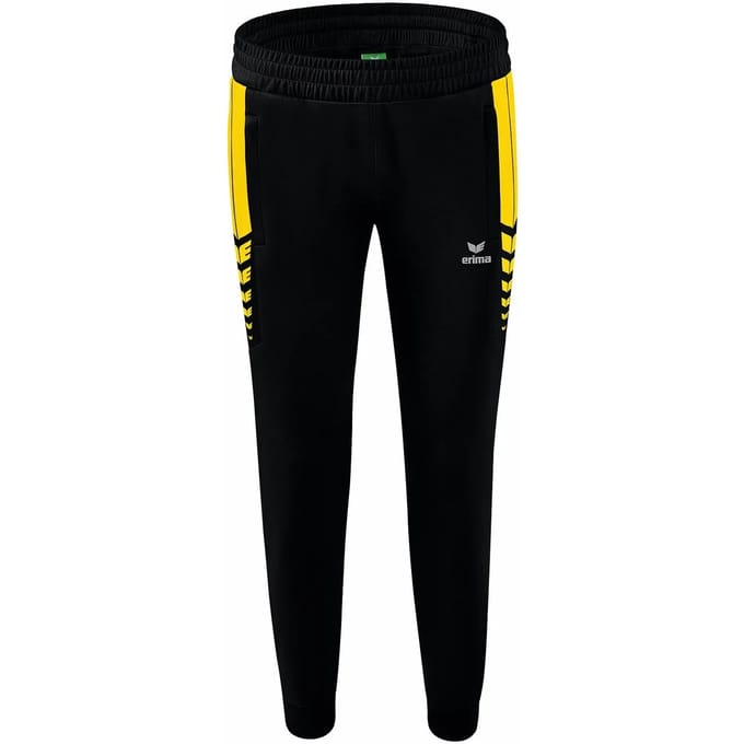 Erima Six Wings Worker Broek Dames - Zwart / Geel | Maat: 36