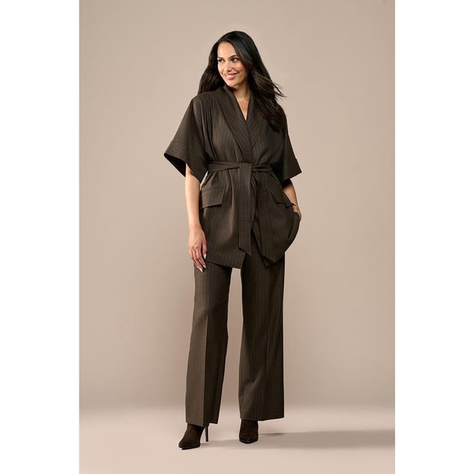 Roseline Lurex Blazer Bruin