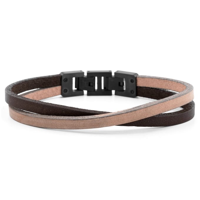 Donker- en Lichtgekleurde Roy Enkele Wikkelarmband