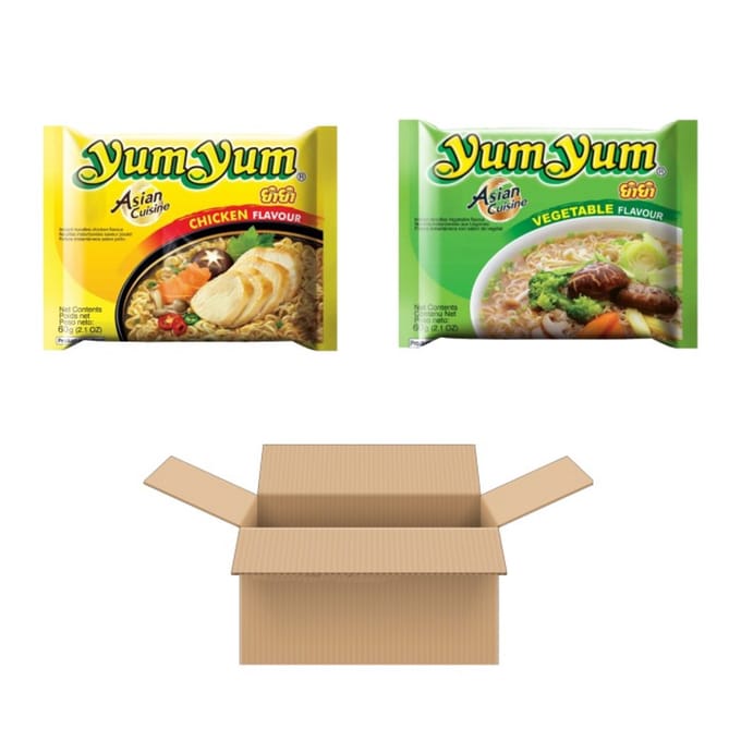 Instant noedels Yum Yum Kip en Eend (30x 60 Gram)
