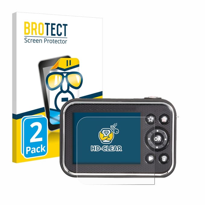 BROTECT - Screenprotector voor Vtech Kidizoom Video Studio HD - Folie Beschermfolie transparant 2 Stuks