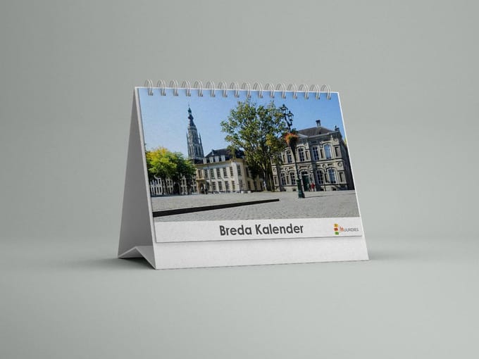 Breda Bureau-verjaardagskalender | Breda bureaukalender |Bureaukalender 20x12.5 cm