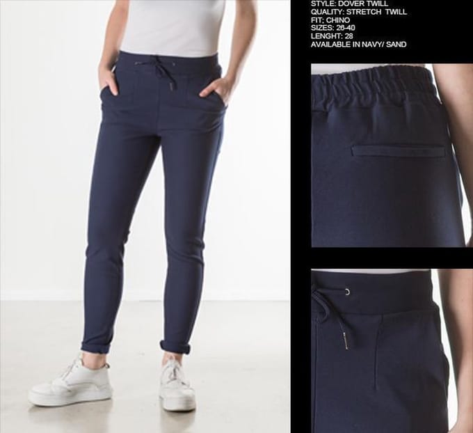 New Star dames chino broek Dover navy - maat 28