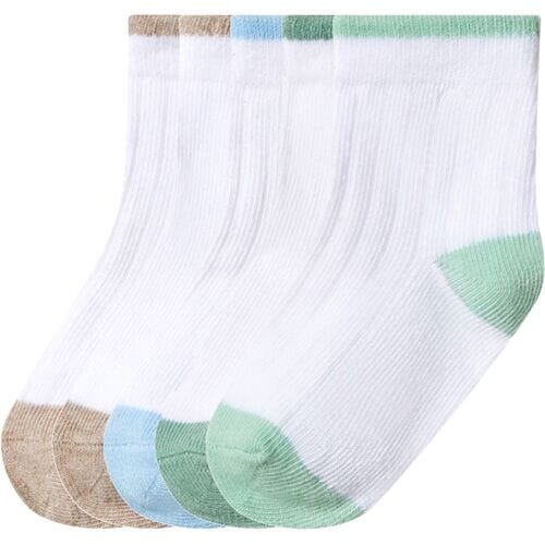 LUPILU 5 Paar baby sokken (wit, 11/14)