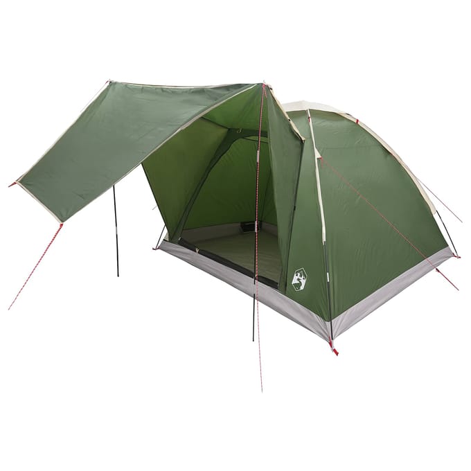 vidaXL - Kamperen - tent - 4-persoons - Groen - Polyester - en - Staal