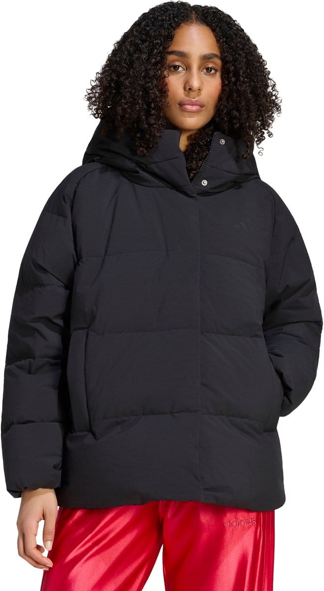 Adidas Sportswear Helionic Donzen Pufferjas Met Capuchon - Dames - Zwart