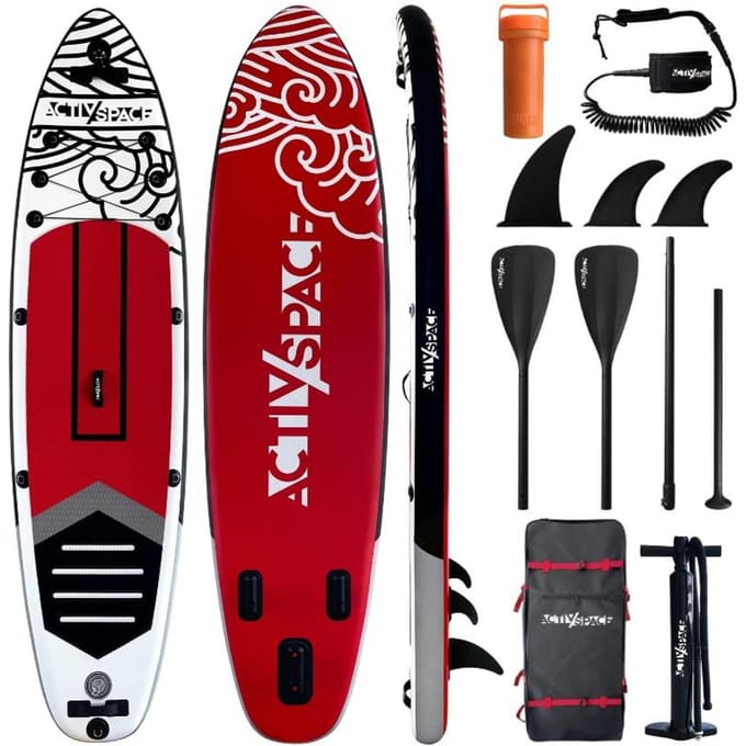 Activ Space S03 Serie - Opblaasbare SUP Paddle Board - 320cm - Aluminium Vouwpeddel