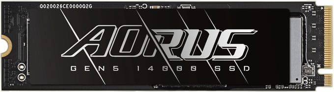 GIGABYTE AORUS Gen5 14000 4 TB M.2 PCI Express 5.0 NVMe 3D TLC NAND