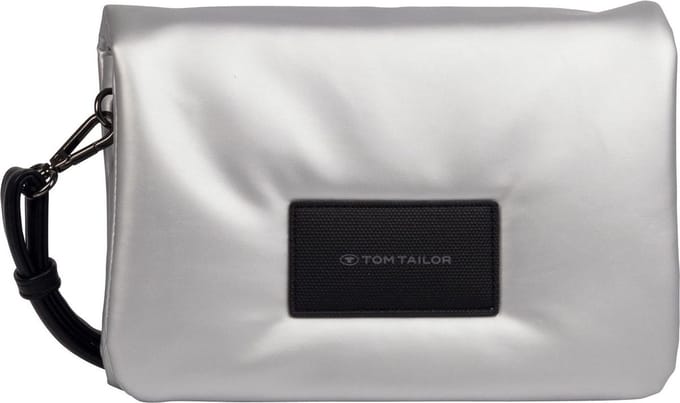 TOM TAILOR schoudertas Patti Flap Bag Silver zilverkleurig