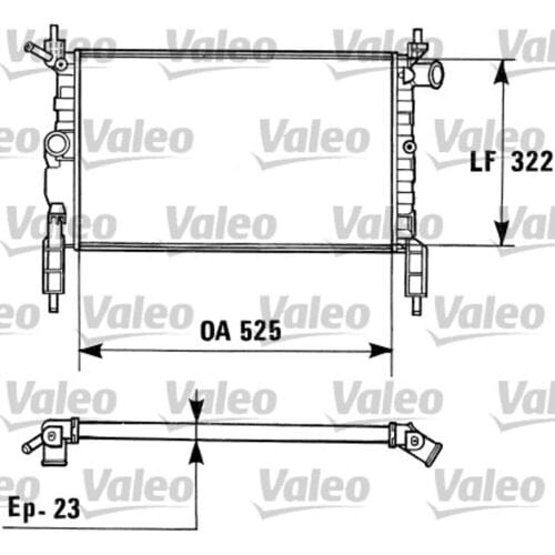 Radiator, motorkoeling VALEO 730975