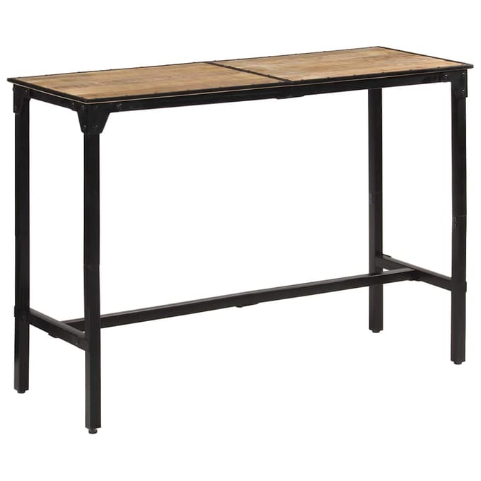 vidaxl Bartafel 150x55x107 cm massief ruw mangohout