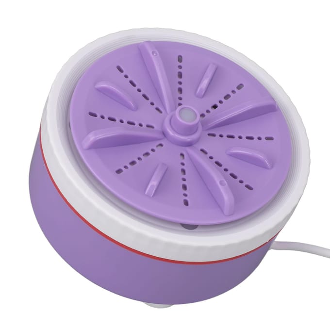 Mini Turbo Wasmachine Getimed Instelbaar Multifunctioneel USB-voeding Draagbare Mini Turbo Wasmachine grijze kleur