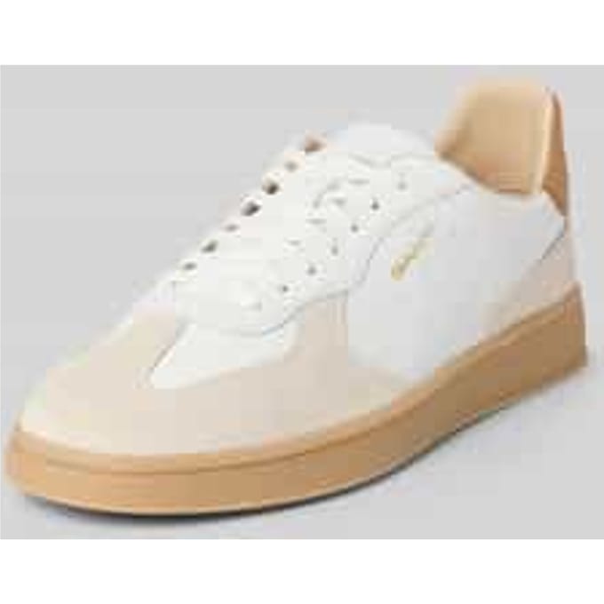 Sneakers van echt leer met Logodetail Model 'Cuzmo'