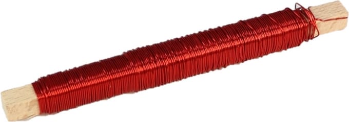 Wikkeldraad koper 0.50mm 50gram Rood