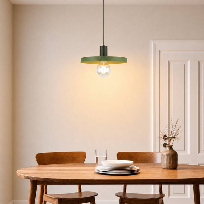 TK Lighting SILA GREEN PEAPOD hanglamp industrieel groen Ø30cm