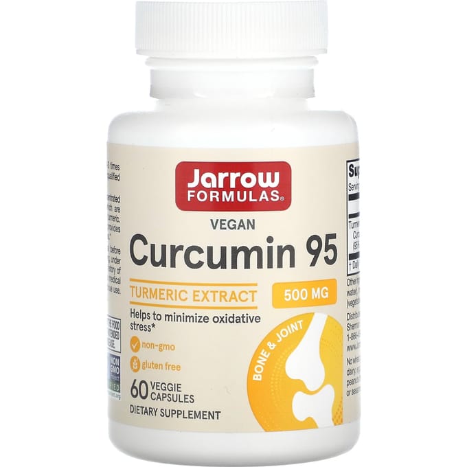 Jarrow Formulas, Curcumine 95, 500 mg, 60 Capsules Végétales