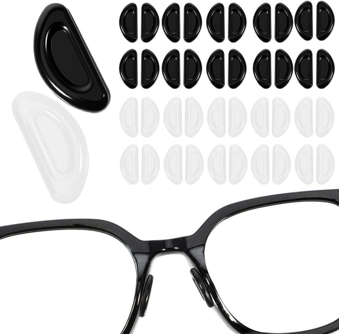 Dailygoods - Siliconen Bril Neuspads - 20 Paar Antislip Neuspads voor Brillen