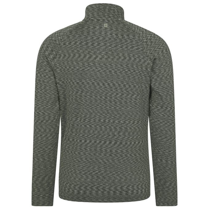 Mountain Warehouse Heren Power Quarter Zip Midlayer (Khaki Groen)