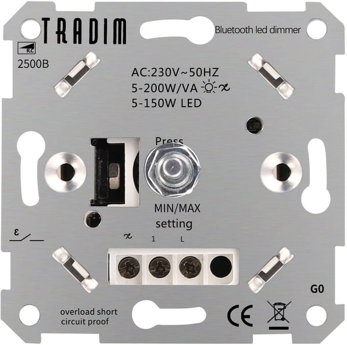 2500B Bluetooth Muurdimmer | 5-150W