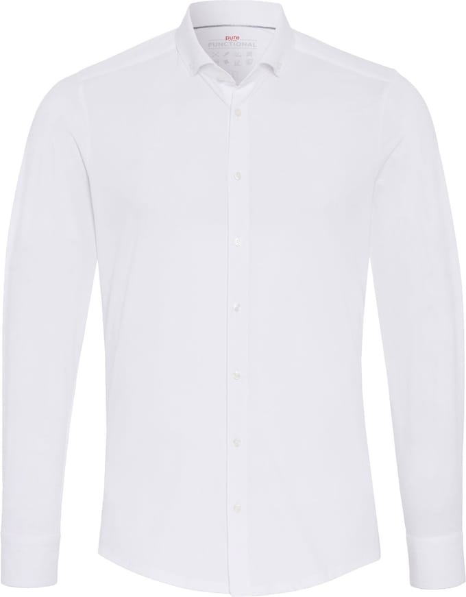 Pure Shirt Wit - Maat 42 - Heren - Overhemden Casual