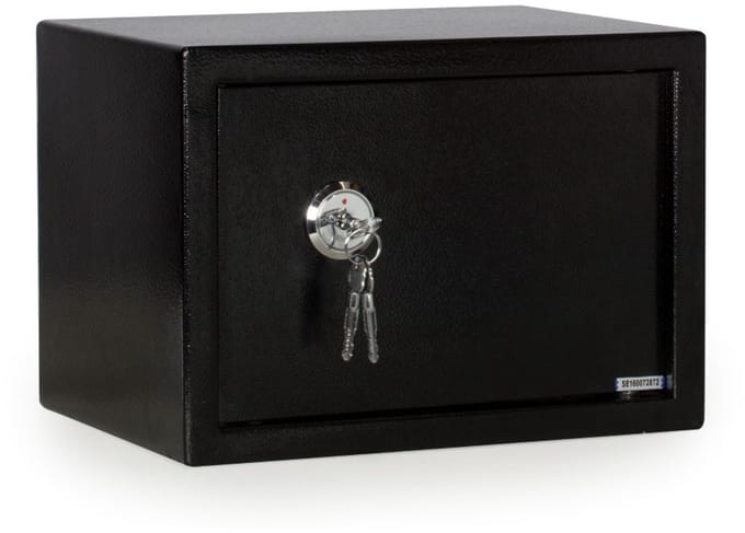 Securata Kluis met sleutel - Medium - Zwart - 35 x 25 x 25 cm - Prive Kluis met sleutel