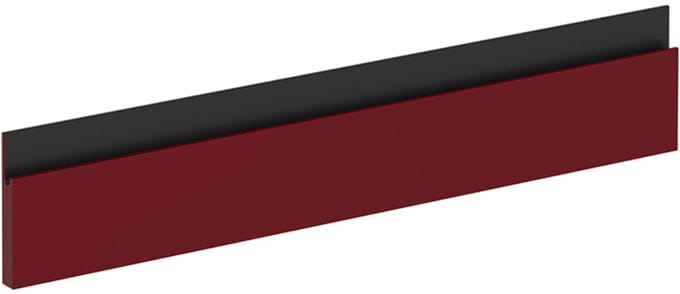 Vicco R-Line Keukenfront – 59.6 x 11.2 cm meubelfront voor de ovenombouwkast Rood