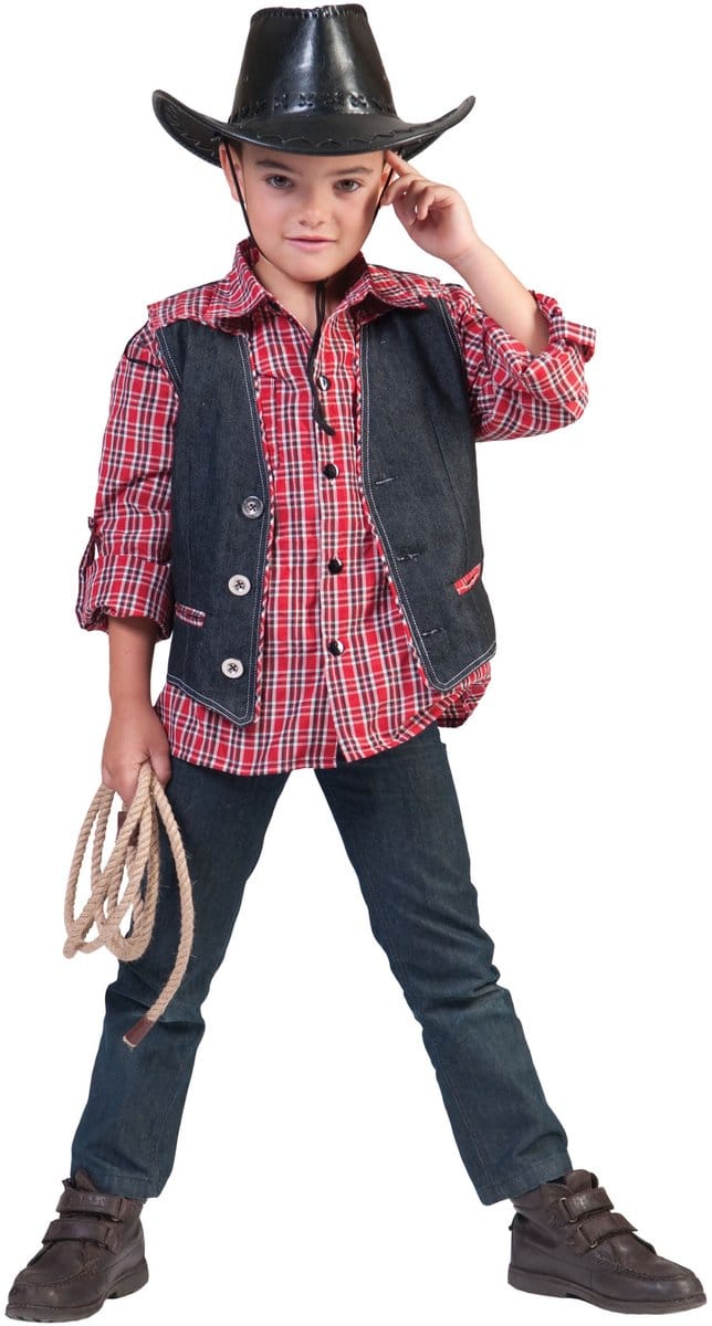 Cowboy vestje Kees voor kinderen