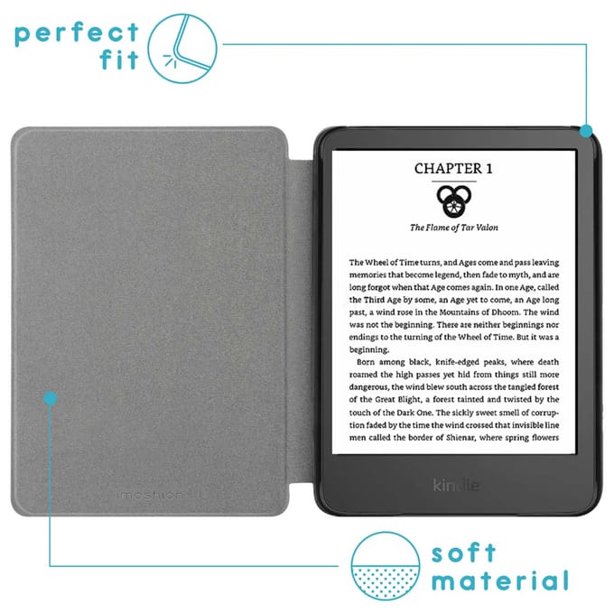 imoshion Design Slim Hard Case Bookcase voor de Amazon Kindle (2024) / Amazon Kindle (2022) 11th gen - Leopard