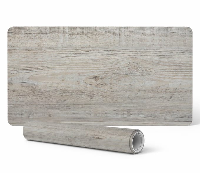 Antislip bureauonderlegger met houtnerfstructuur, 90x45 cm