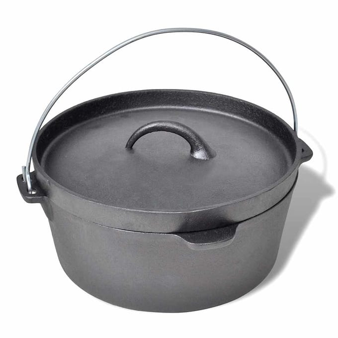 vidaXL - Braadpan - 4,2 - L - inclusief - accessoires