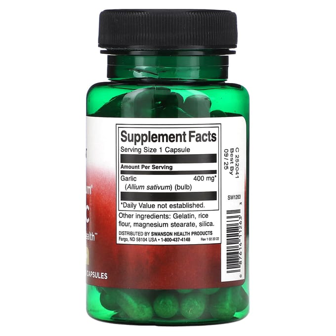 Volledig Spectrum Knoflook, 400mg, 60 Capsules