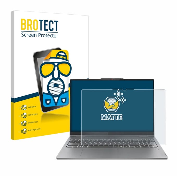 BROTECT - Screenprotector voor Lenovo IdeaPad 5 2-in-1 Gen 10 16" - Folie Beschermfolie matte