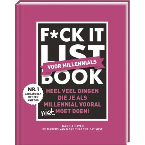 F*ck It List Book - Voor Millennials - Jacob & Haver