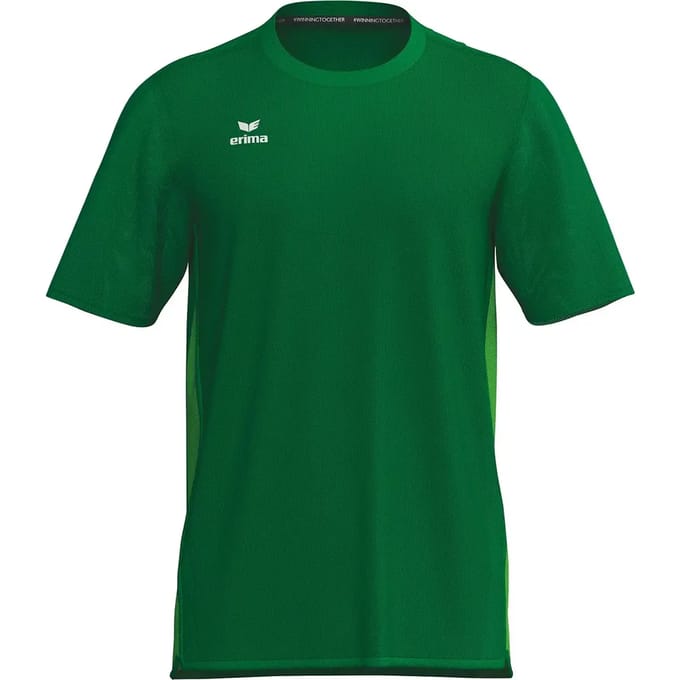 Erima T&F Wings Functioneel T-Shirt Heren - Smaragd / Green Gecko | Maat: S