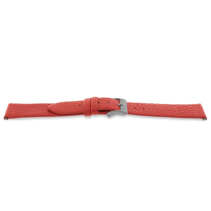 Horlogeband E762 Perzik / oranje Leder 16x14mm