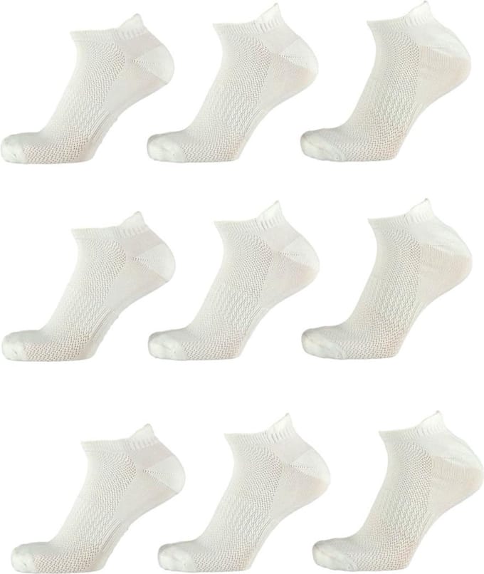 Xtreme sport sneakersokken wit 9 paar maat 41/46