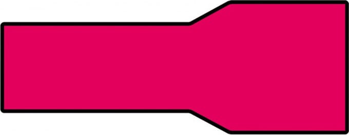 Carpoint Vlakstekerhuls 1541 Rood 6.3x0.8mm 10 Stuks
