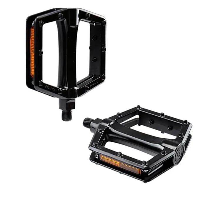 Paar niet-afneembare aluminium platformpedalen Optimiz Ergot