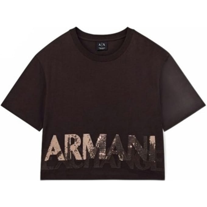 Armani Exchange Xw002779_af10356 Korte Mouw Top Bruin S Vrouw