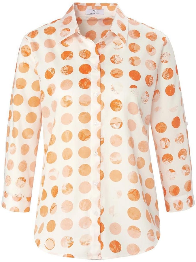 Blouse 100% katoen Van Peter Hahn wit