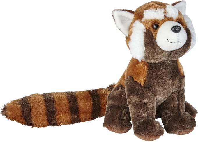 Ravensden Pluche knuffel dier - Rode Panda - 30 cm - Speelgoed wilde dieren knuffelbeesten