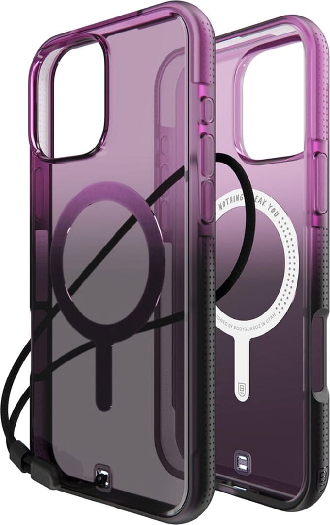 BodyGuardz Ace Pro MagSafe Backcover voor de iPhone 16 Pro Max - Paars