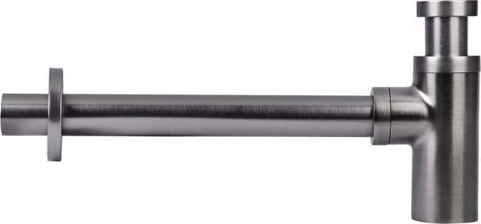 Differnz Wastafelsifon Design - Verstelbaar - Gunmetal - 70mm