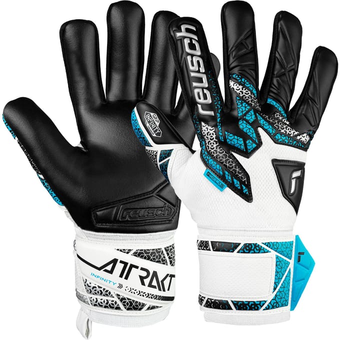 Reusch Attrakt Infinity NC White Silver Black - Keepershandschoenen - Maat 9