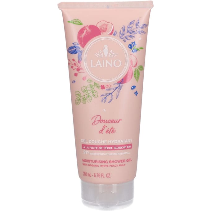 Laino Moisturising Shower Gel with Organic White Peach Pulp 200 Douchegel