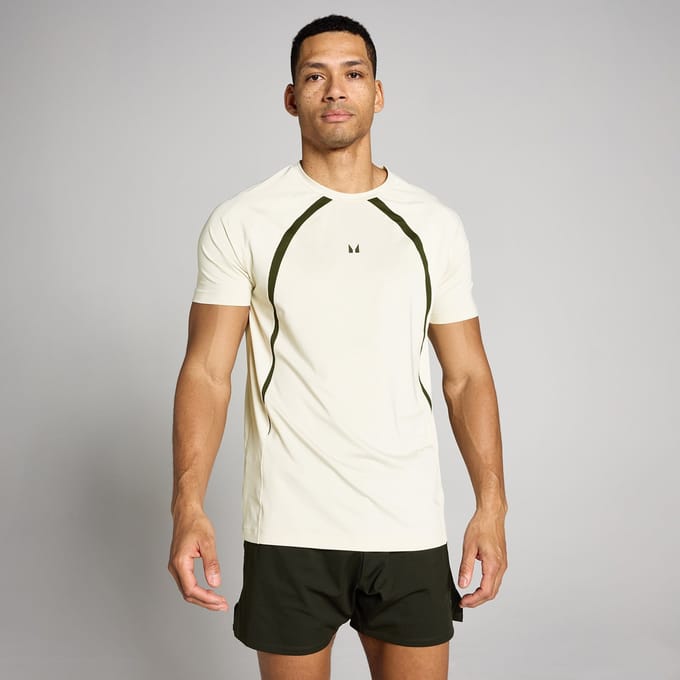 MP Heren Tempo Panel T-Shirt - Beige - S