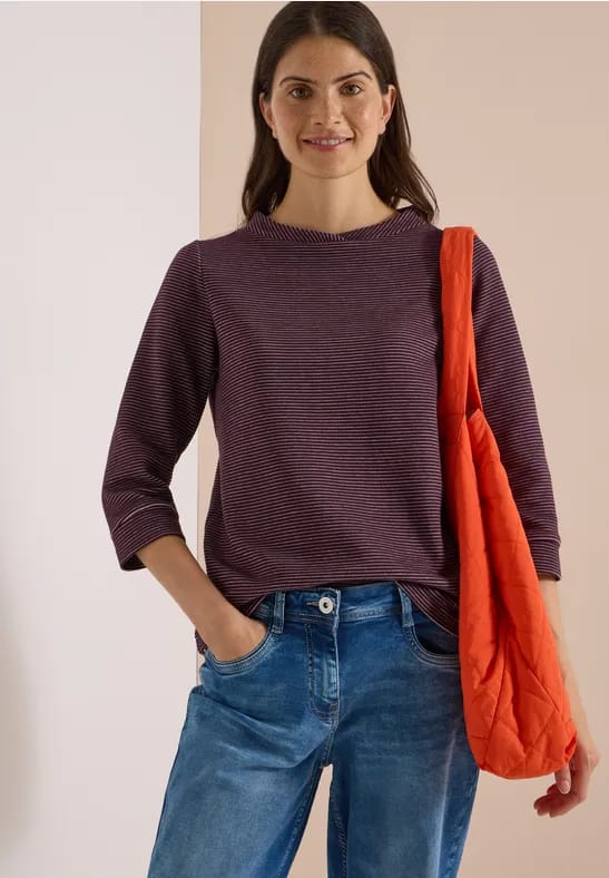 Ottomaans shirt in tweekleurige uitvoering